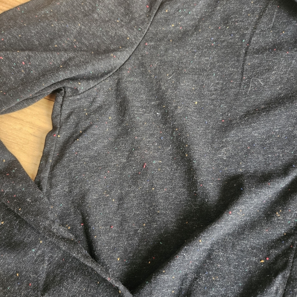Twothirds Brand Dark Gray Button-Up Cardigan - Picture 4 of 4